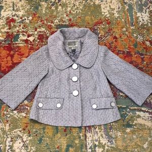 Silver Grey Shawl Collar Jacket From Nordstroms.